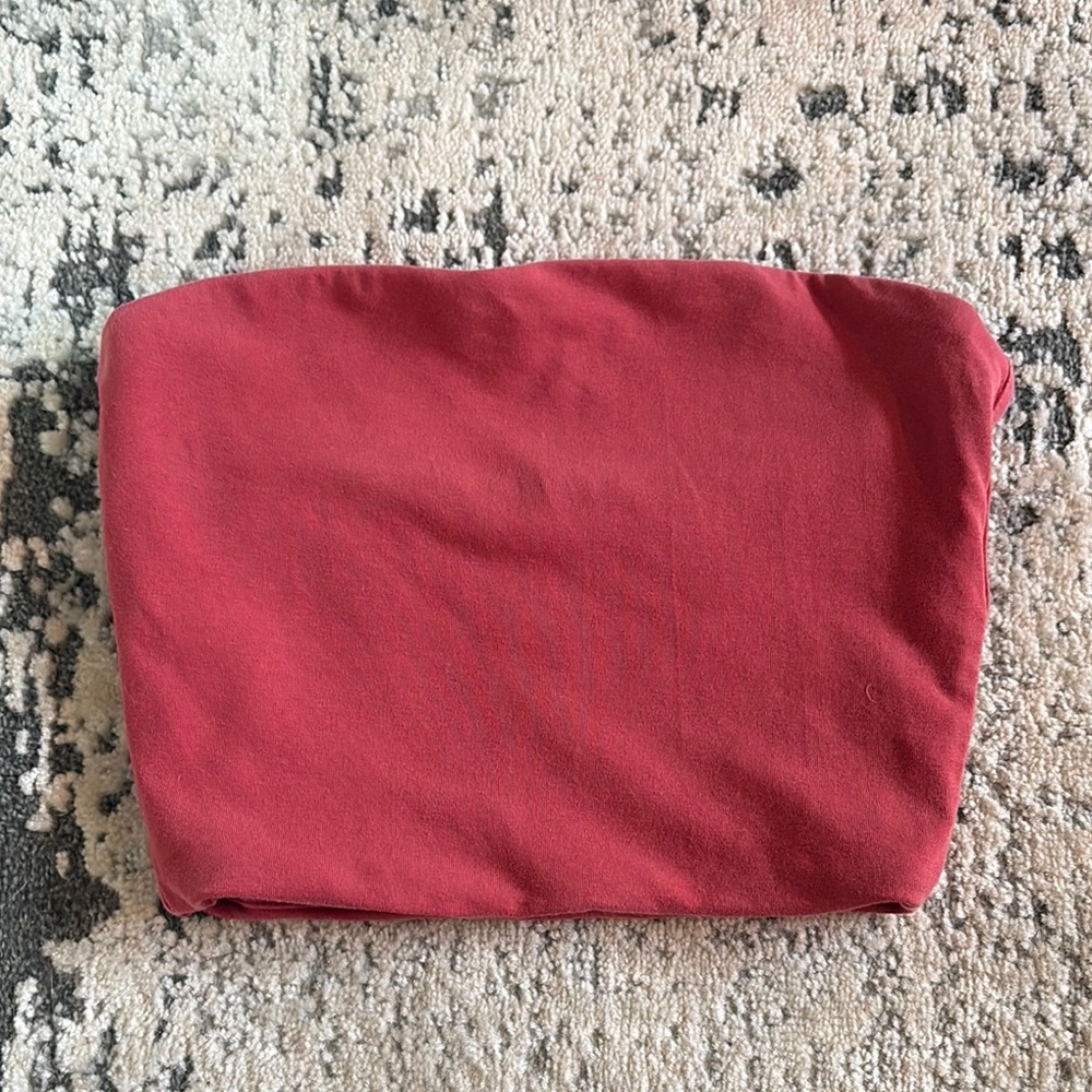 Clay Red Stretchy Tube Top